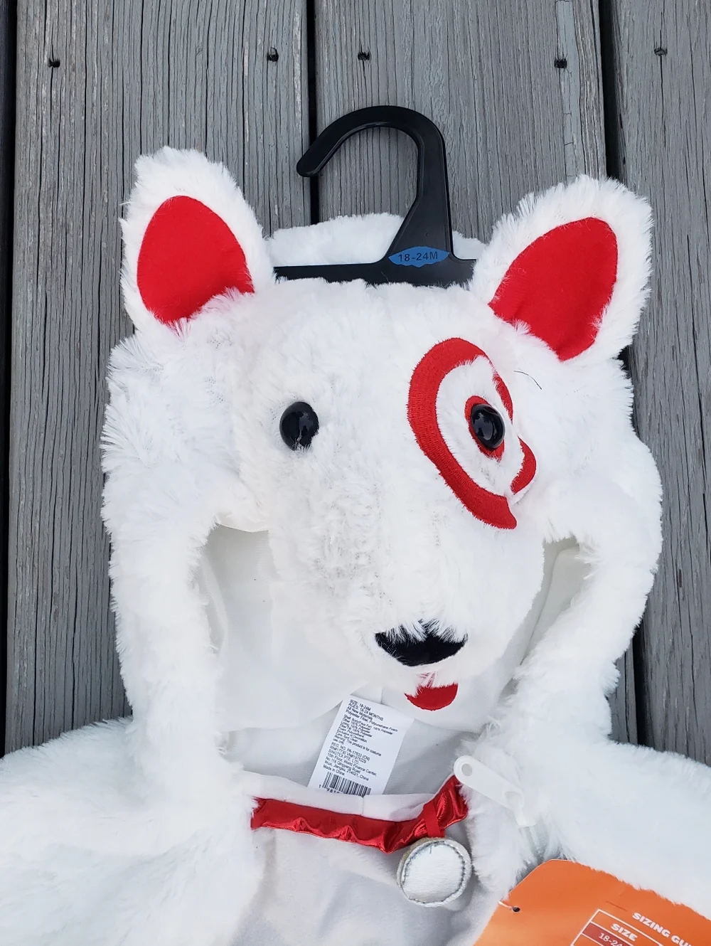 Hyde & EEK!! Target Bullseye Hooded Jumpsuit Mascot Costume 18-24 Months